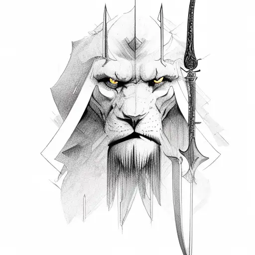 Ohins Face And A Sword