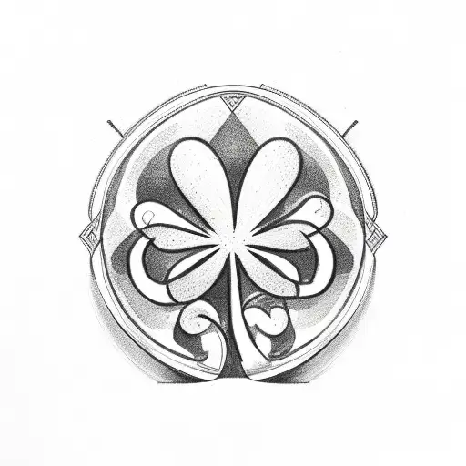 Shamrock With Letter B