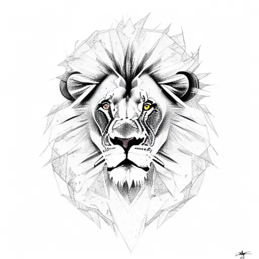 Lion With Lightning And Thunder