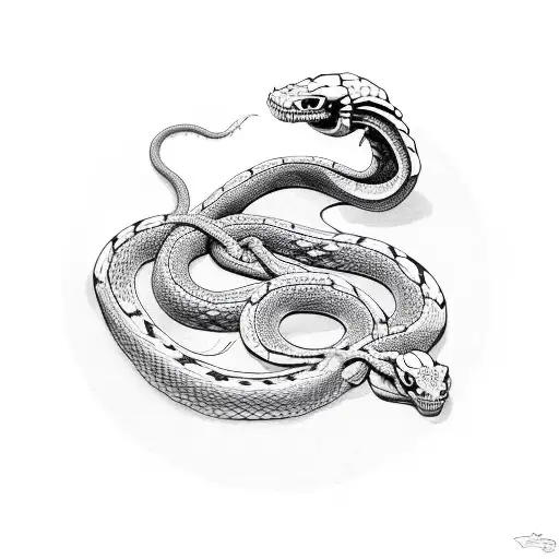 Snake Fusioned With Skeleton Dragons