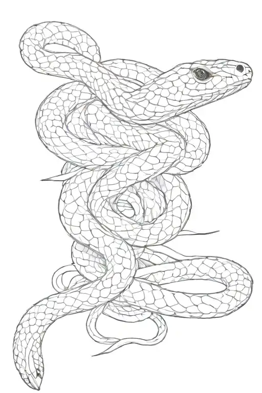 Wrapped Around Snake Wrapped