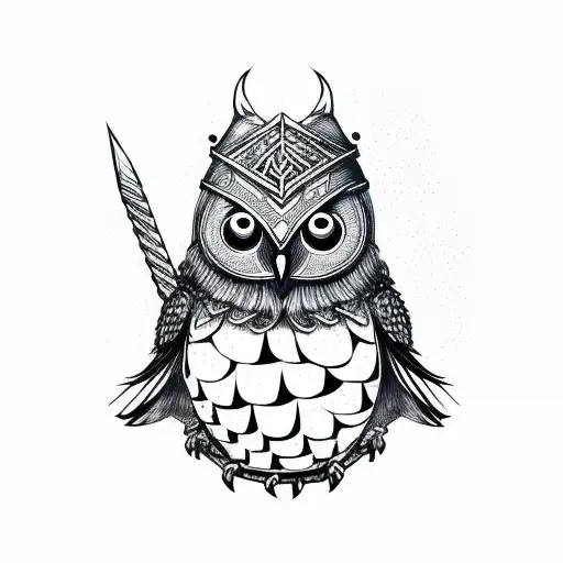 Stoned Viking Mushroom Owl