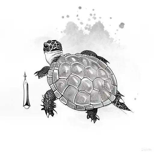 Turtle With Samurai Sword