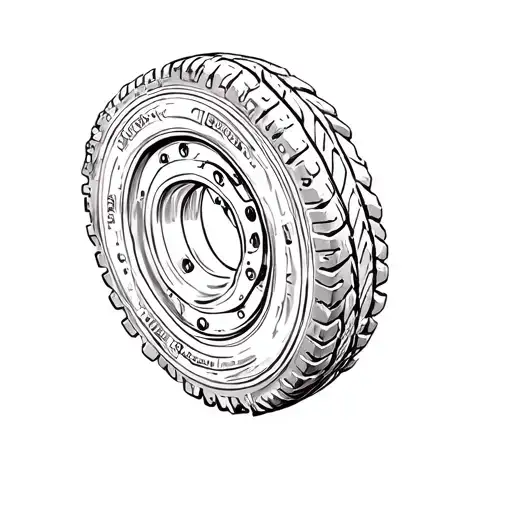 Incorporate Tire Tracks And Gears Into A Dynamic Abstract Design