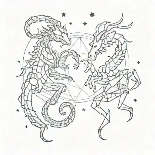 Leo And Scorpio Constellation Together Representing The Client's Love