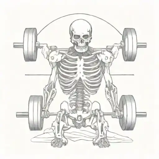 Weight Lifting Skeleton
