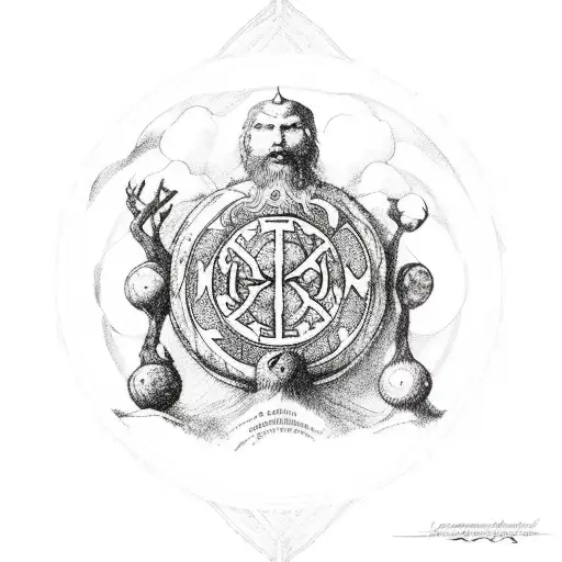 La Boussole Nordique Vegvisir Avec Les Deux Corbeaux De Odin Et L'arbre De Vie Nordique Yggdrasil