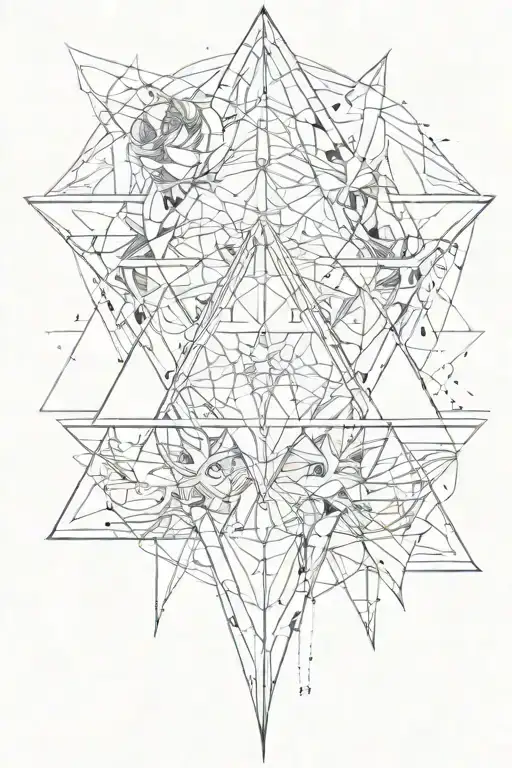 Sygilism Mixed With Ancient Goth And Triangles