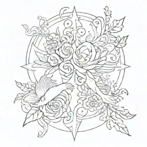 Friendship Tattoo With The Meaning 'Through Thick And Thin'