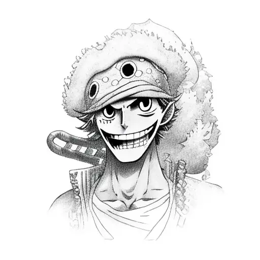 Brook From One-piece With Green Somkey Background