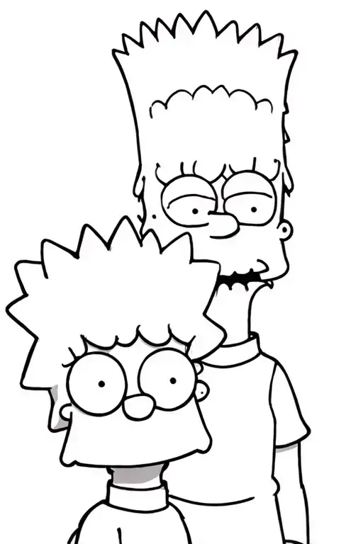 Bart And Lisa Simpson Family Series