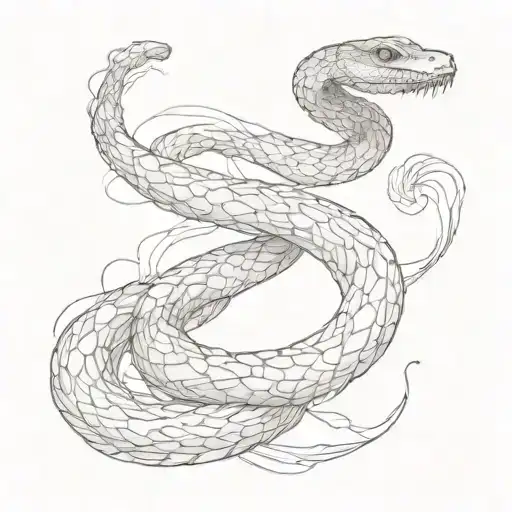 Snake Has Smoke Body