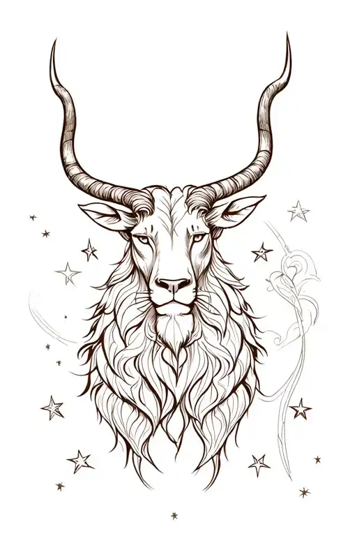 Leo And Taurus Zodiac Sign With Stars