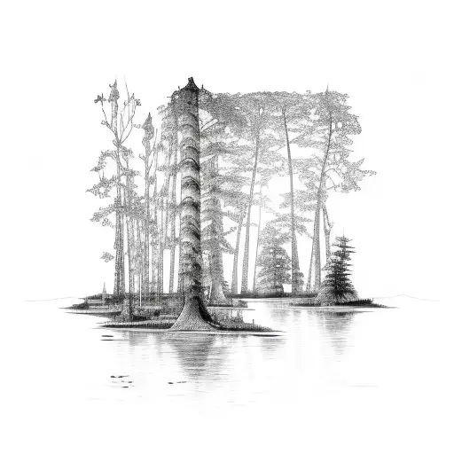 Forest With Lake