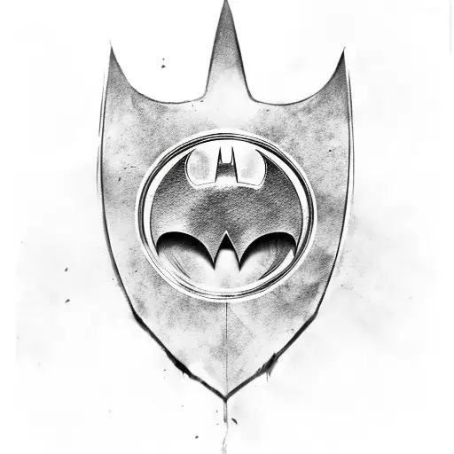 Batman Symbol With Roses