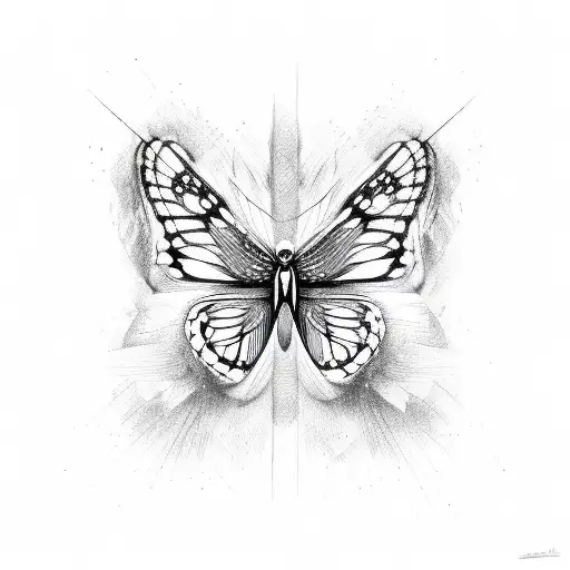 Butterfly Line Art