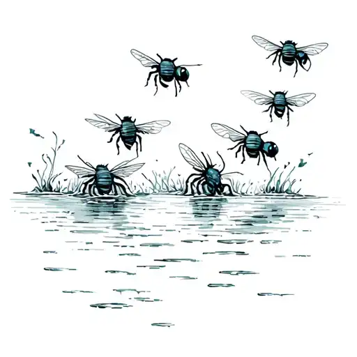 5 Bees On The Water