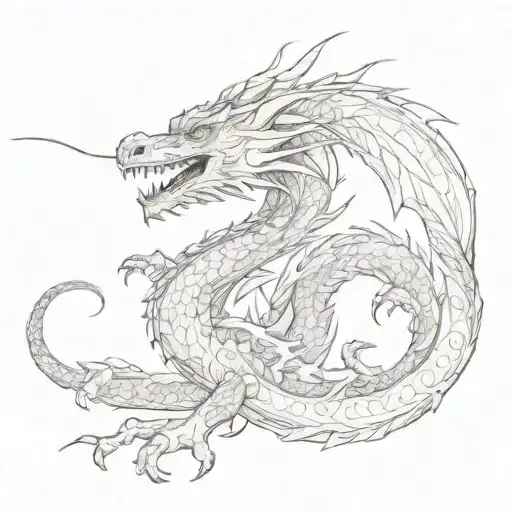 Full Length Dragon From Head To Tail