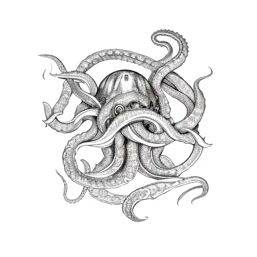 Kraken Holding A Submarin