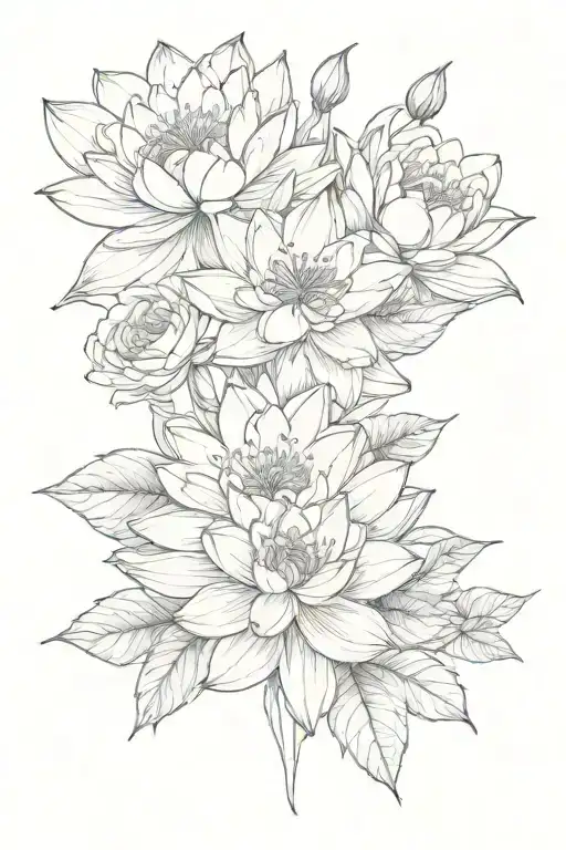 Fineline Water Lily And Rose Boquet Design