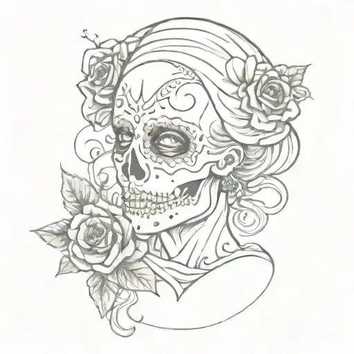 Day Of The Dead Mother Cancer Sign Intertwined