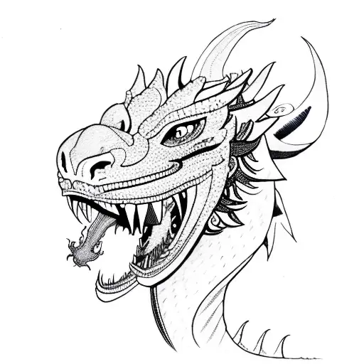 A Dragon With A Lion Head