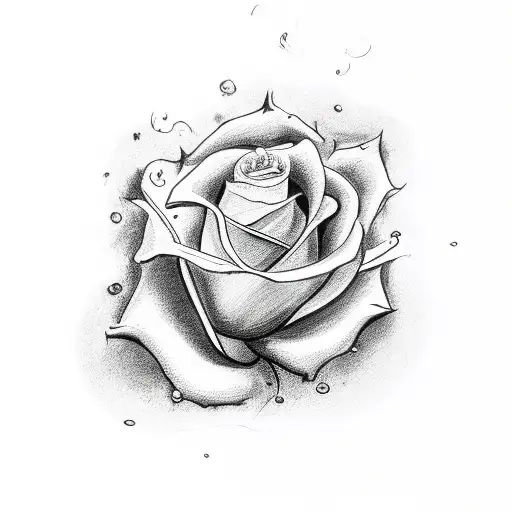 Felix The Cat With A Rose