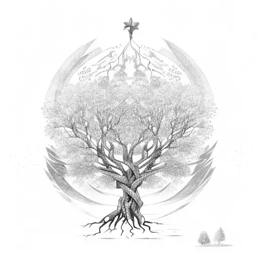 Tree Of Stars With Roots Of Water