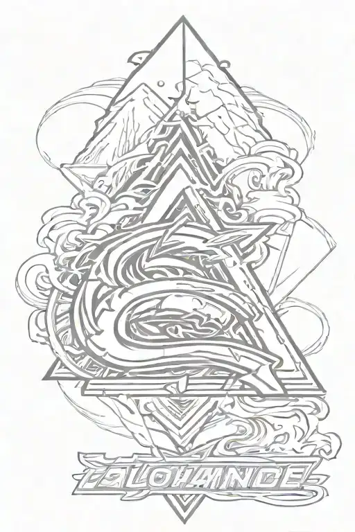 Artistic Design Of The Colorado Avalanche Logo Combined