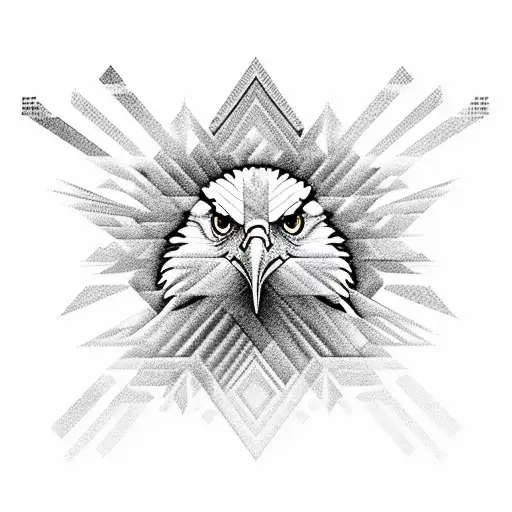 Eagle With Geometrics