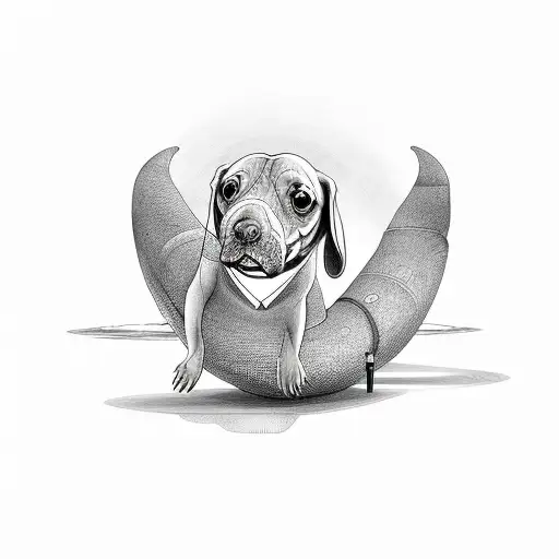 Manatee And Wiener Dog