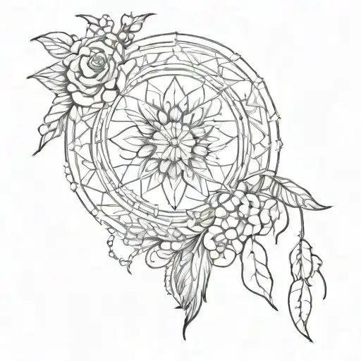 Create A Black And White Bohemian And Wiccan Style Tattoo For The Hand