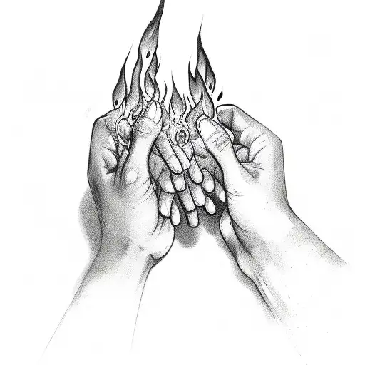 Hand Holding Fire