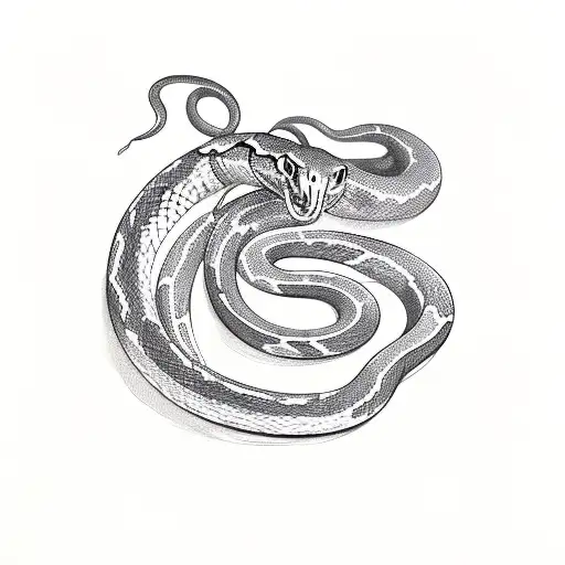 Snake In A Magic Soell