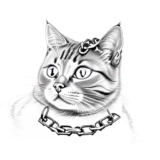Cat With Chains