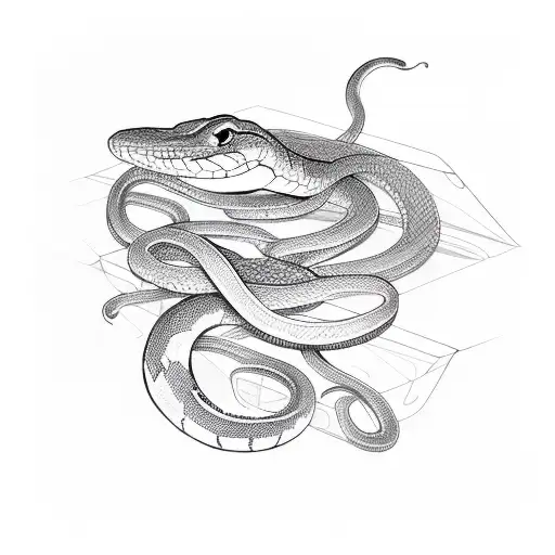 Snake Circling Around Arm