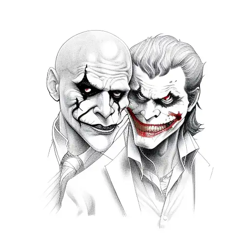 Scarface And Joker Drinking