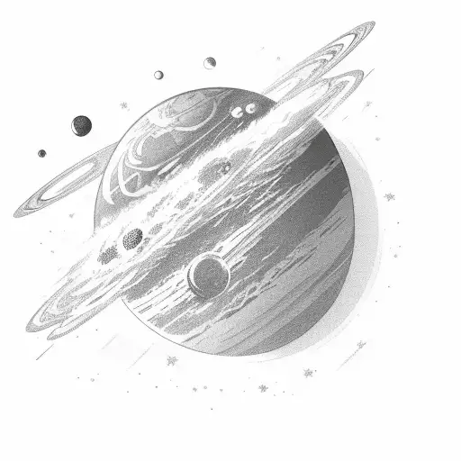 Astronaut Sitting On A Planet