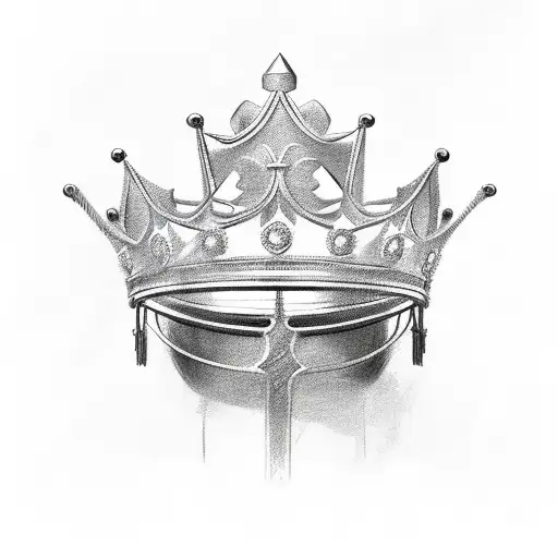 King Crown And B On It