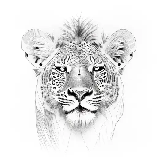 African Safari Neck Tatoo