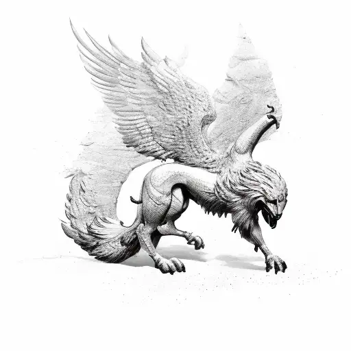Symbolism Of Strength And Leadership With A Griffin