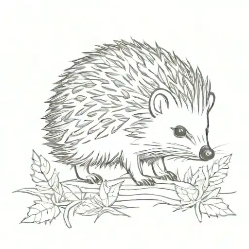 Hedgehog In The Forest