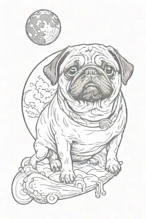 A Pug On The Moon