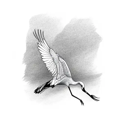 Crane Animal Flying