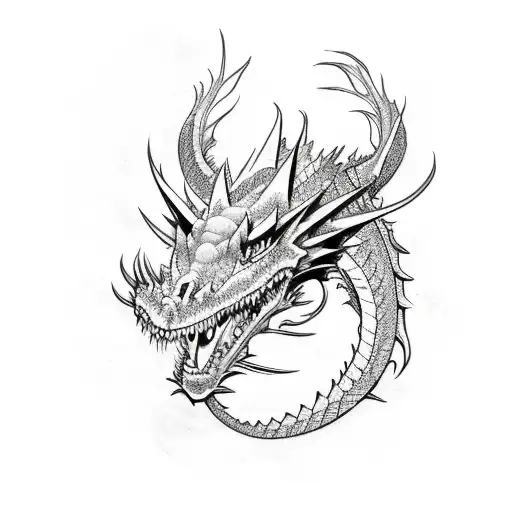 Tattoo Dragon All Over The Shoulder