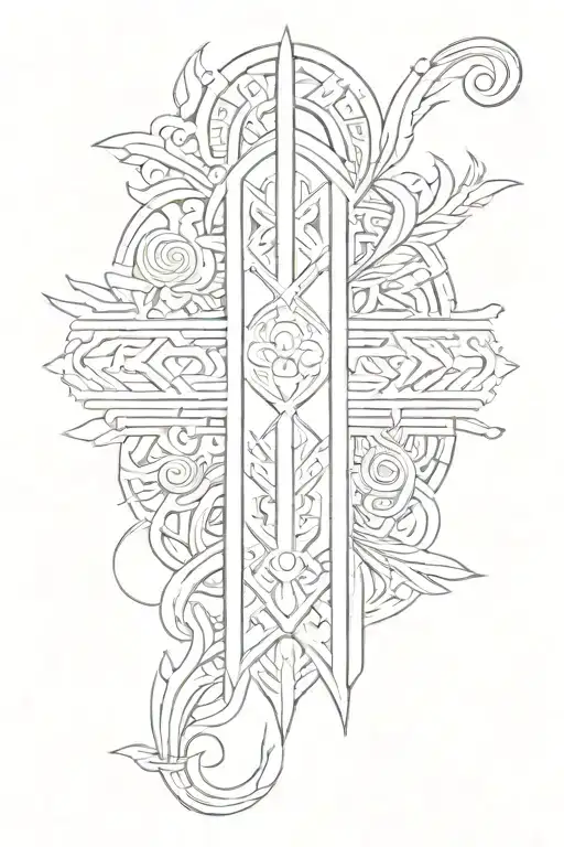 Polynesian Bracelet Tattoo Design