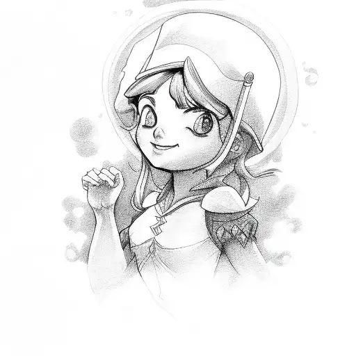 Wendy From Peter Pan And Rainbow