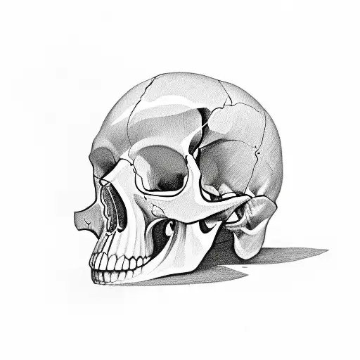 Clock Shattering In To Skull