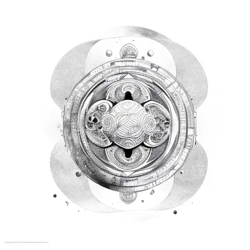 Turtle With Yin Yang Shell