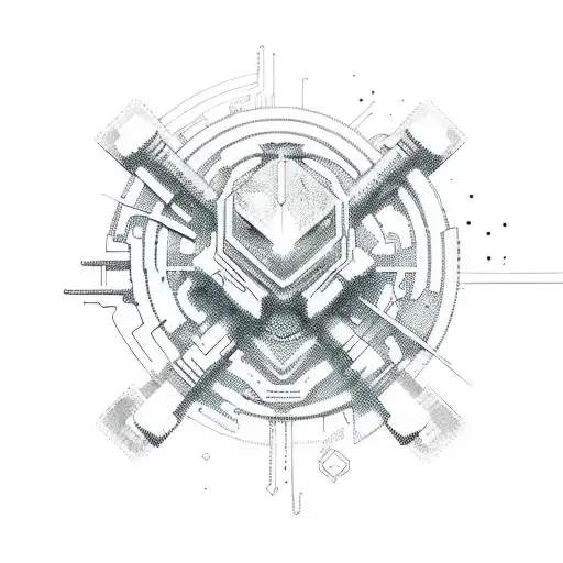 A Cyberpunk Gaming Elements Incorporated Into The Design